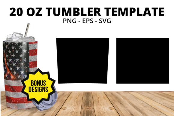20oz Tumbler Sublimation Template