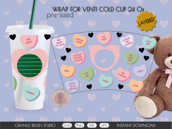 Antivalentine Full Wrap 24 OZ