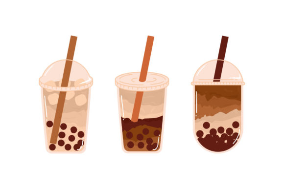 Boba Brown Sugar Bubble Milk Tea Drinks