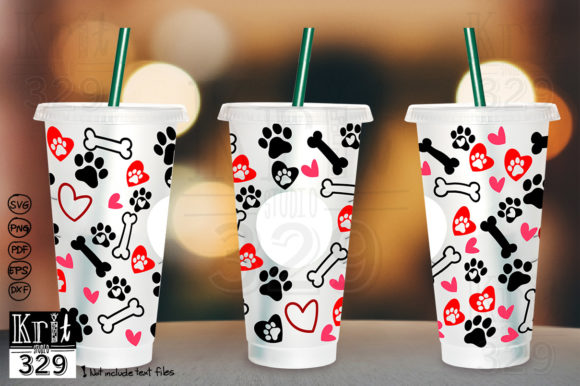 Dog Lover Pattern Decal Full Wrap