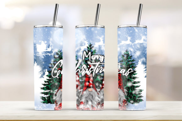 Merry Christmas Tumbler 20oz Skinny