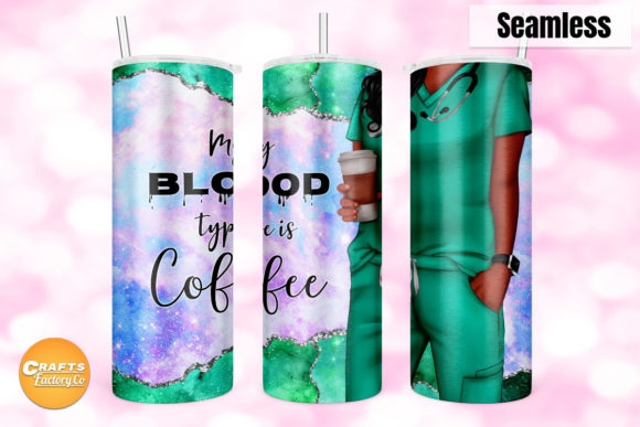My Blood Type Is Coffee Skinny Tumbler