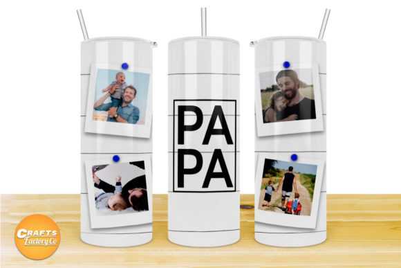 Skinny Tumbler Wraps Polaroid Photo